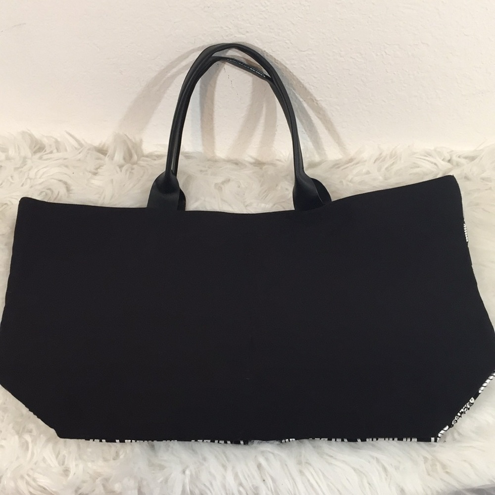 Victorias Secret Tote Large Black & Silver Sequins - Picture 6 of 9